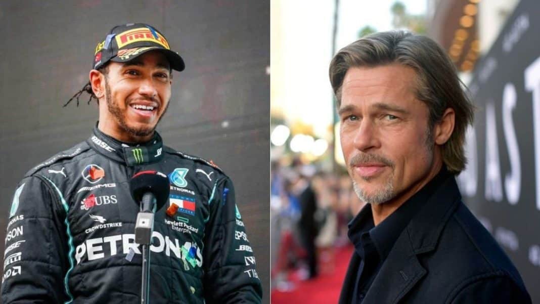 Brad Pitt a Lewis Hamilton