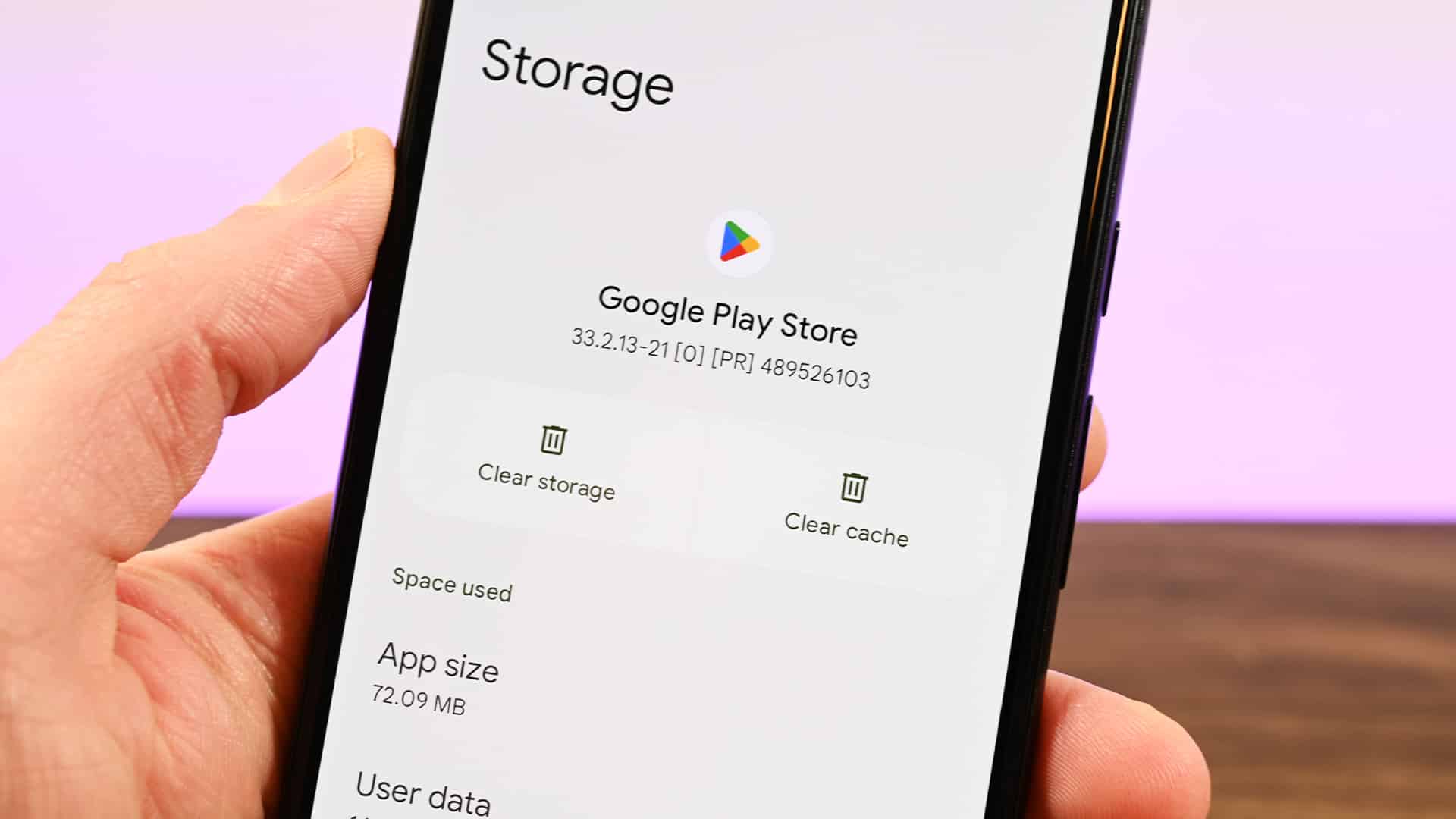 google play cache