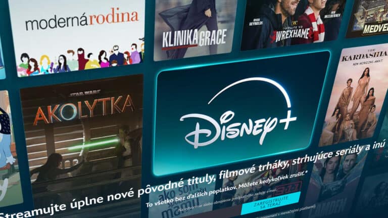 Titulná obrazovka streamovacej platformy Disney+