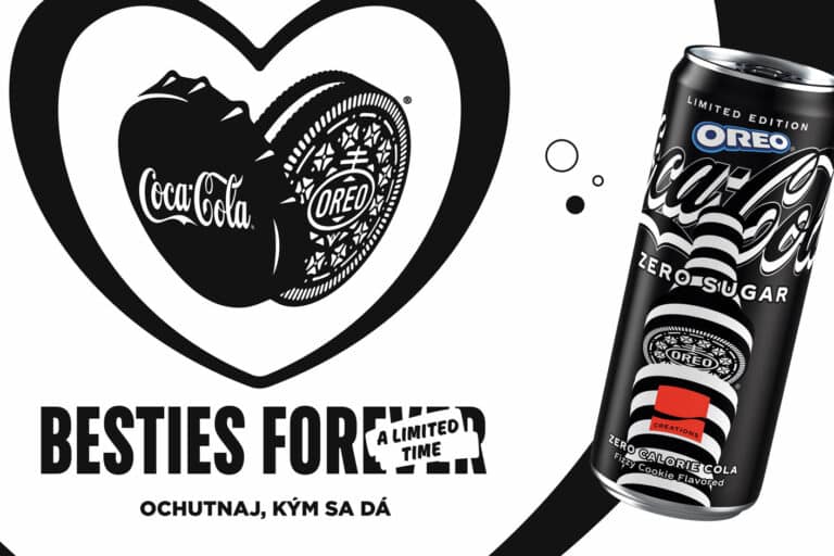 Neočakávané, no predsa dokonalé spojenie. Coca-Cola a OREO prichádzajú s limitovanou edíciou Coca-Cola OREO Zero Cukru