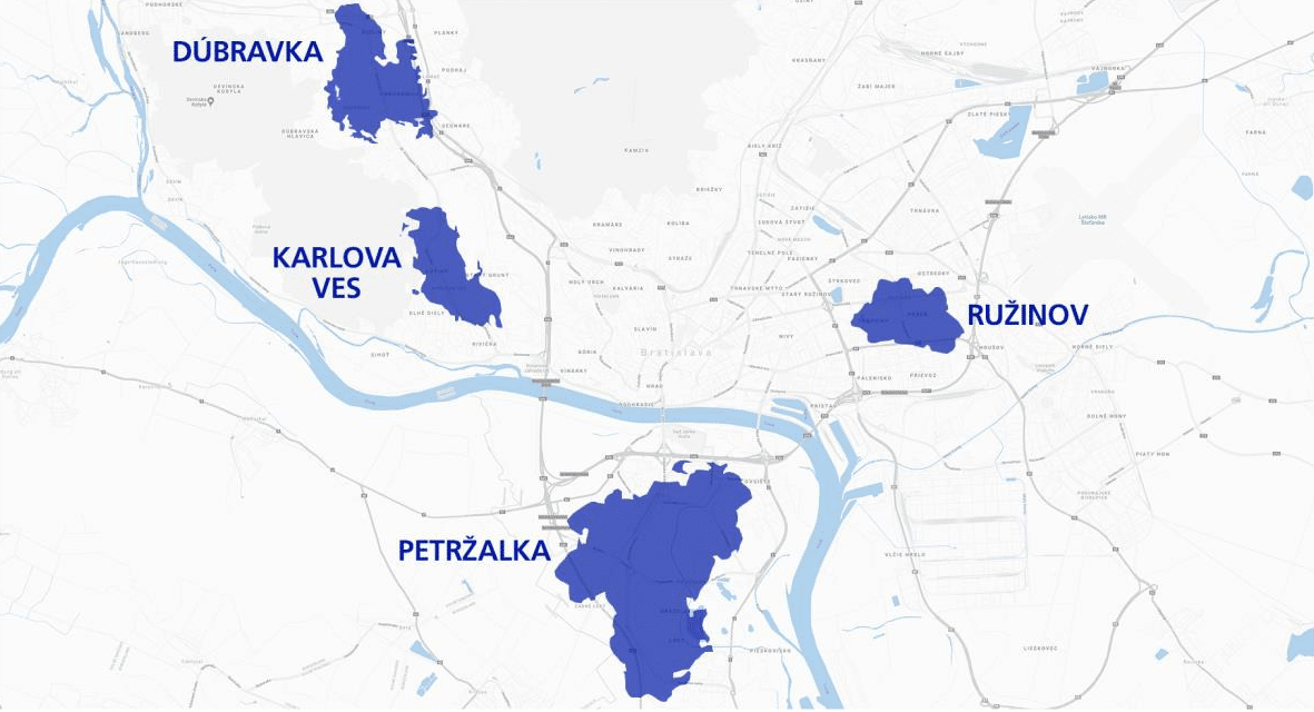 bratislava mapa